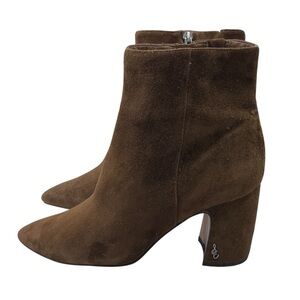 Sam Edelman Women’s Chocolate Suede Ankle Booties - Size 7.5